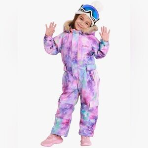 Bluemagic Kid's One Piece Snowsuits Overalls Ski Suit Tie Dye 130 cm 8/9 Y